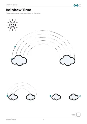 Rainbow Time: trace the rainbow curves