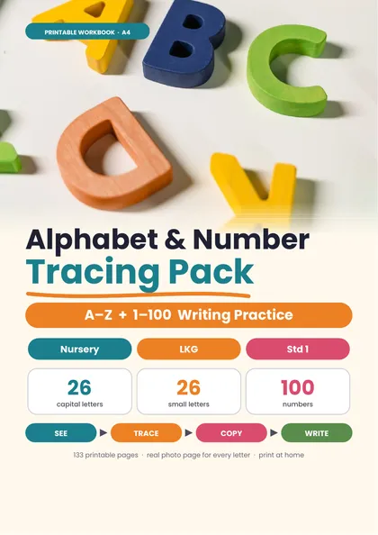 Alphabet & Number Tracing Pack cover